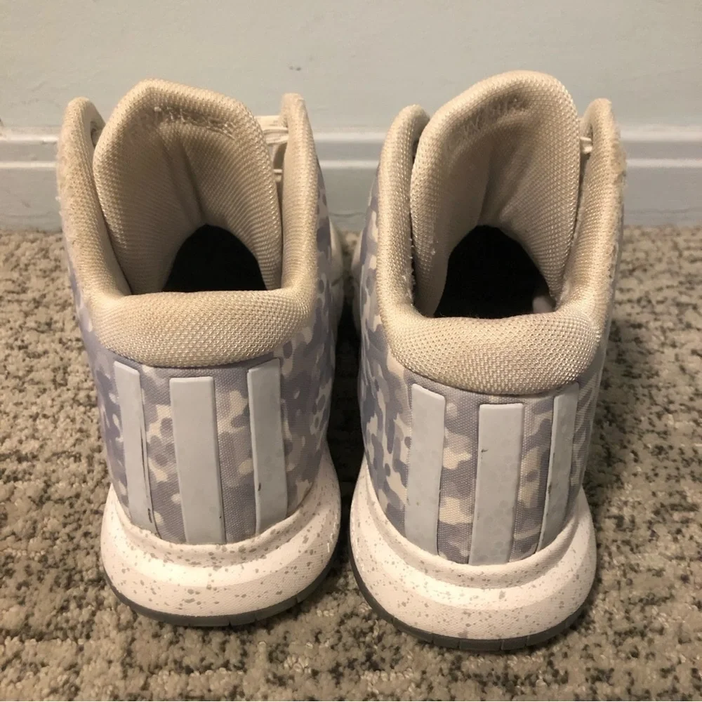 Adidas Gray & White Camo John Wall 2 Basketball Shoes Size 12